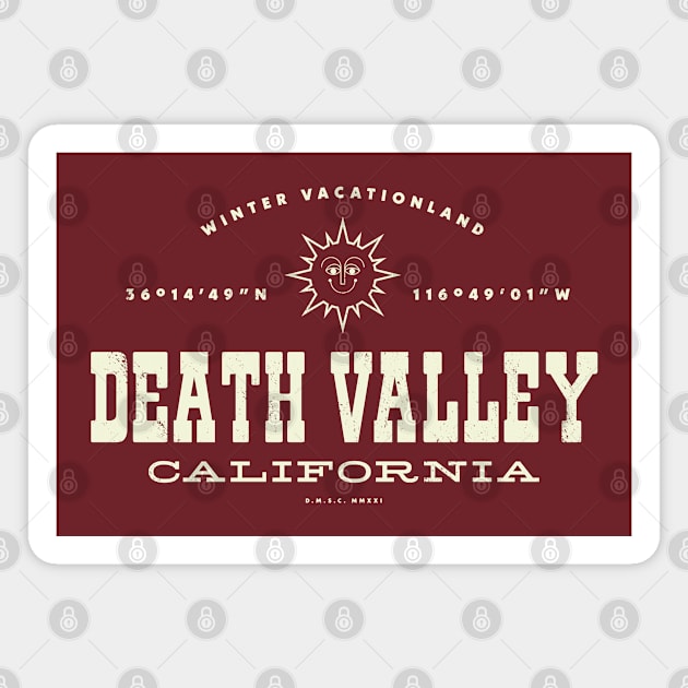 Death Valley California - Sun Magnet by DMSC